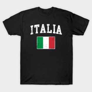 Italia Flag Vintage Distressed Italy Italian T-Shirt